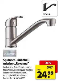 Hagebau Wellwater spültisch-einhebelmischer 'ravenna' Angebot