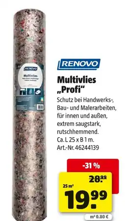 Hagebau Renovo multivlies 'profi' Angebot