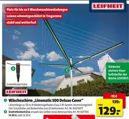 Hagebau Leifheit wäscheschirm linomatic 500 deluxe cover Angebot
