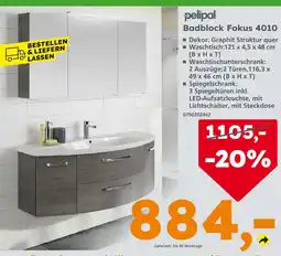 Globus Baumarkt Pelipal badblock fokus 4010 Angebot