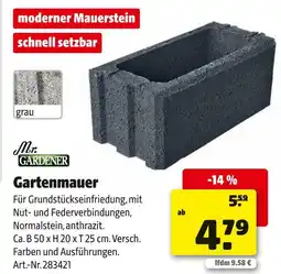 Hagebau Mr. gardener gartenmauer Angebot