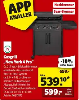Hagebau H gasgrill new york 4 pro Angebot