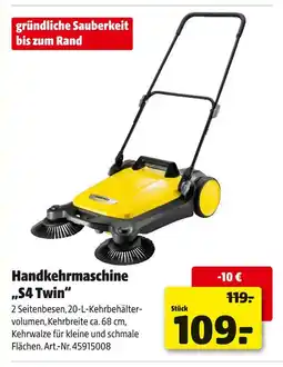 Hagebau Handkehrmaschine „s4 twin“ Angebot