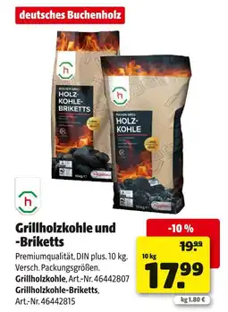 Hagebau Grillholzkohle und -briketts Angebot