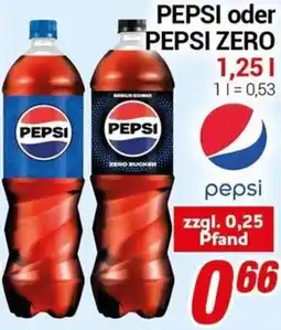 CENTERSHOP PEPSI oder PEPSI ZERO Angebot