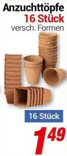 CENTERSHOP Anzuchttöpfe Angebot