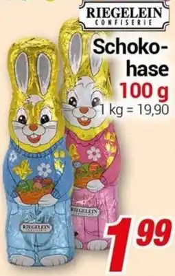 CENTERSHOP RIEGELEIN Schokohase Angebot