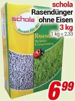 CENTERSHOP schola Rasendünger ohne Eisen Angebot