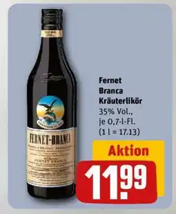 REWE Fernet-Branca Kräuterlikör Angebot