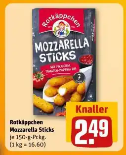 REWE Rotkäppchen Mozzarella Sticks Angebot