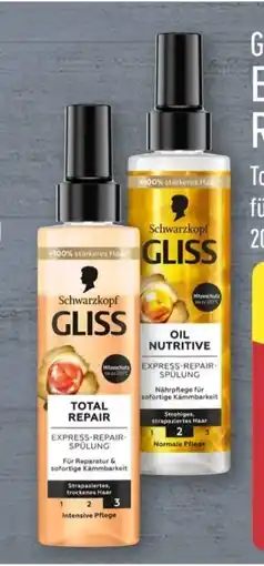 Aldi Nord Schwarzkopf Gliss Kur Total Repair Express-Repair-Spülung Angebot