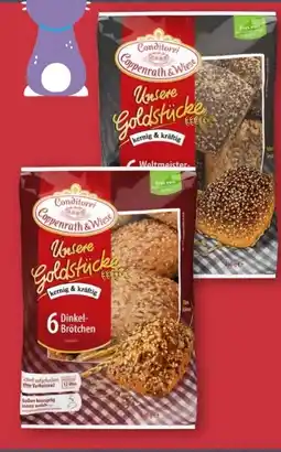 Aldi Nord Coppenrath & Wiese Unsere Goldstücke 6 Dinkelbrötchen Angebot