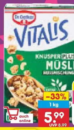 Netto Marken-Discount Dr. Oetker Vitalis Müsli Angebot