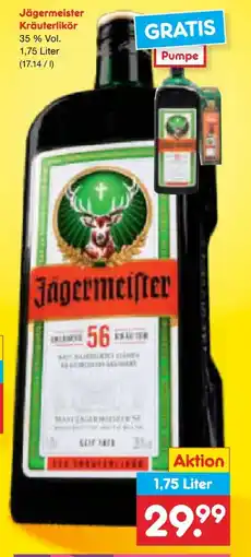 Netto Marken-Discount Jägermeister Kräuterlikör Angebot
