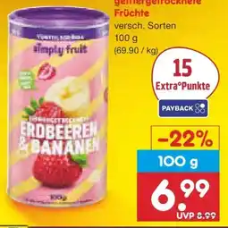 Netto Marken-Discount Simply Raw Gefriergetrocknete Früchte Fruit Angebot
