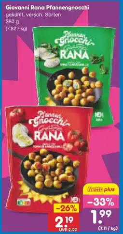Netto Marken-Discount Giovanni Rana Pfannen-Gnocchi Angebot