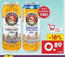 Netto Marken-Discount Paulaner Münchner Hell Angebot