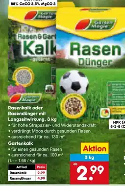 Netto Marken-Discount Garten Magie Rasenkalk Angebot
