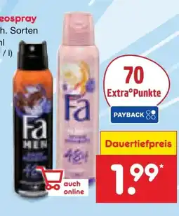 Netto Marken-Discount Fa Deo-Spray Angebot