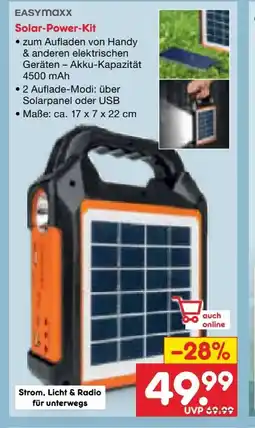 Netto Marken-Discount easy! MAXX Solar Power Kit Angebot