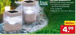 Netto Marken-Discount Living Garden Solar LED Bodenleuchte Angebot