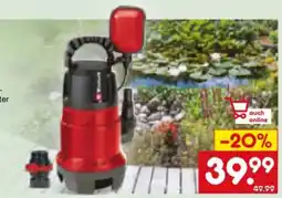 Netto Marken-Discount Einhell Schmutzwasserpumpe GC-DP 7835 Angebot