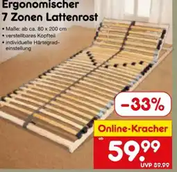 Netto Marken-Discount Coemo 7-Zonen Lattenrost Angebot