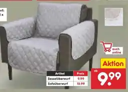 Netto Marken-Discount Dekor Sesselüberwurf Angebot
