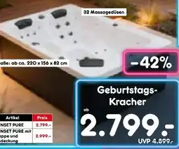 Netto Marken-Discount Home Deluxe Outdoor Whirlpool Sunset Pur Angebot