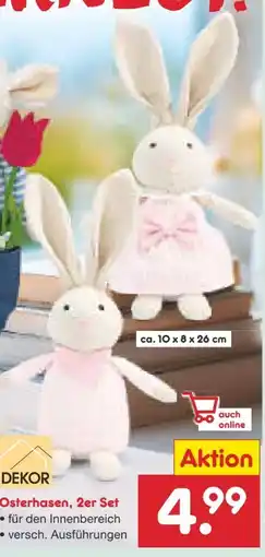 Netto Marken-Discount Dekor Osterhasen Angebot