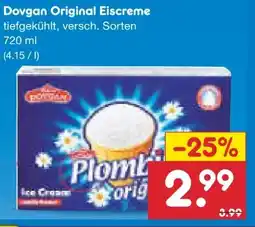 Netto Marken-Discount Dovgan Plombir Original Eiscreme Angebot