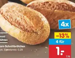 Netto Marken-Discount Netto Backstube Vollkorn-Schnittbrötchen Angebot