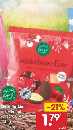 Netto Marken-Discount Fröhliche Osterzeit Gefüllte Dragee-Eier Angebot