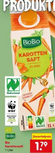 Netto Marken-Discount BioBio Bio-Karottensaft Angebot