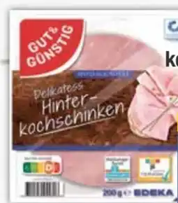 E-Center Gut & Günstig Delikatess-Hinterkochschinken Angebot