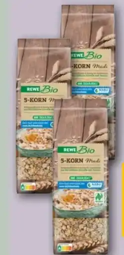 REWE Center Rewe Bio Schoko Crunchy Müsli Angebot