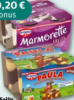 REWE Center Dr. Oetker Marmorette Splits Angebot