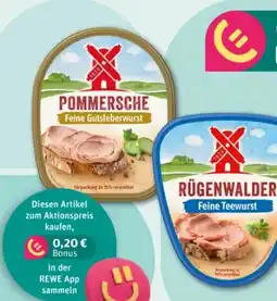REWE Center Rügenwalder Mühle Teewurst Angebot