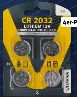 REWE Center Vivess Knopfzellen CR2032 Angebot