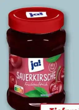 REWE ja! Fruchtaufstrich Sauerkirsche Angebot