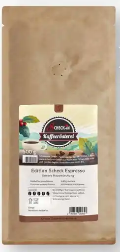 Scheck-in-Center Scheck-in Kaffeerösterei Edition Scheck Espresso Angebot
