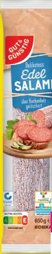 Edeka Gut & Günstig Edelsalami Angebot