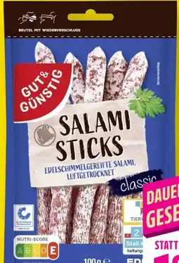 Scheck-in-Center Gut & Günstig Salami Sticks Angebot