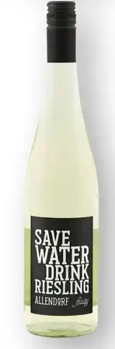 Edeka Allendorf Save Water Drink Riesling Dry Angebot