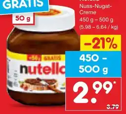 Netto Marken-Discount Ferrero Nutella Nuss-Nougat-Creme Angebot
