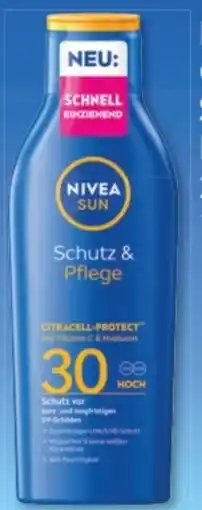 Budni Nivea Sun Citracell-Protect Sonnenmilch LSF30 Angebot