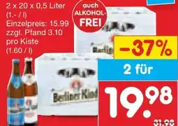 Netto Marken-Discount Berliner Kindl Jubiläums Pilsener Angebot