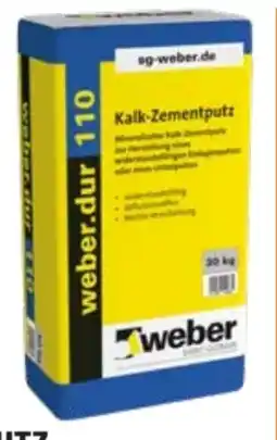 OBI Saint-Gobain Weber Kalk-Zementputz weber.dur 110 Angebot