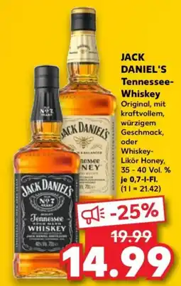 Kaufland JACK DANIEL'S Tennessee- Whiskey Angebot