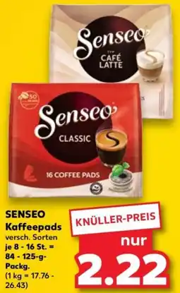 Kaufland SENSEO Kaffeepads Angebot